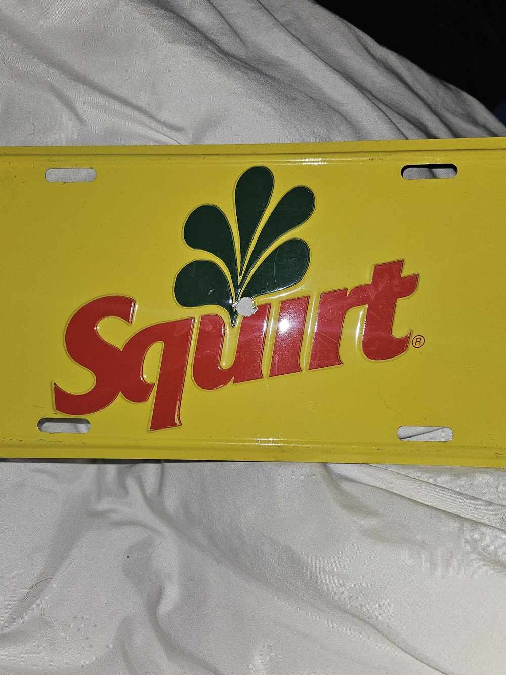 Yellow Retro Logo Metal Wall Sign - Brand